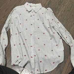 Rails Taylor Flocked Kisses Shirt